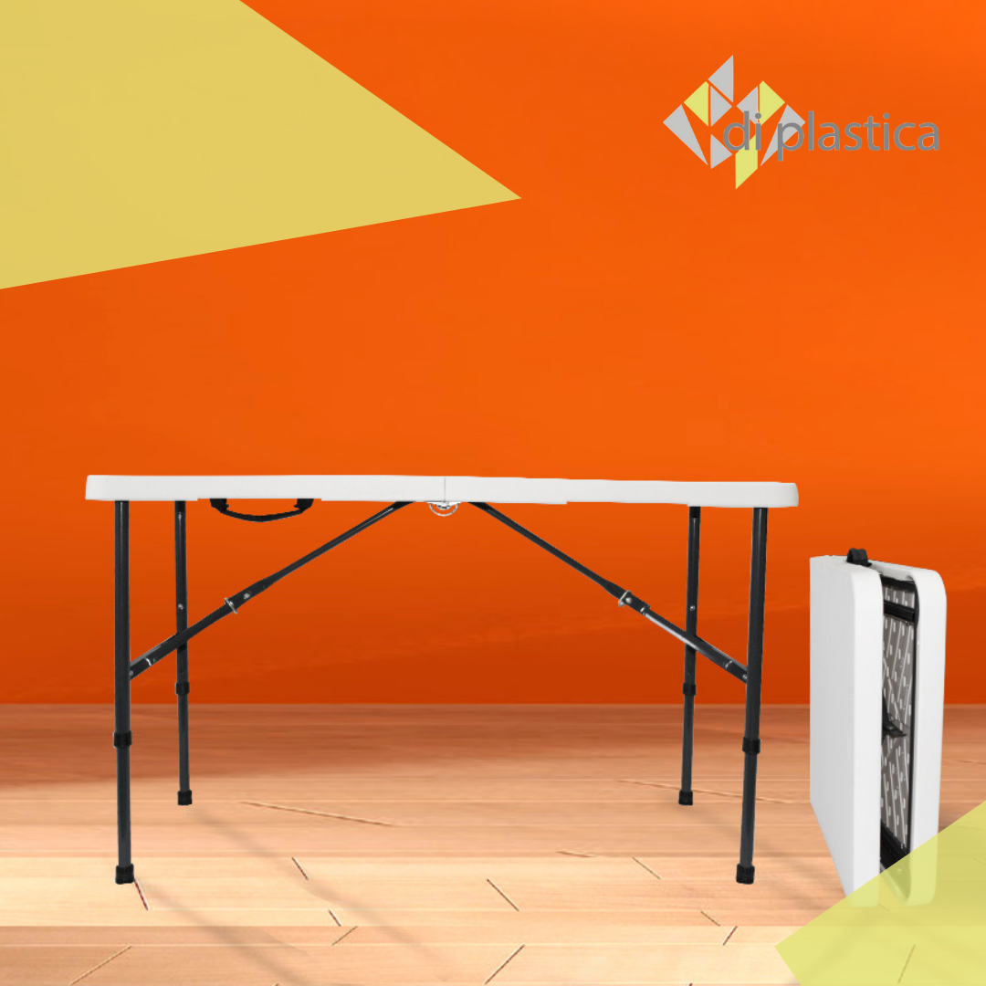 Mesa Plegable 1.2m ¡Alta Resistencia! di plastica Mesa Plegable diplastica