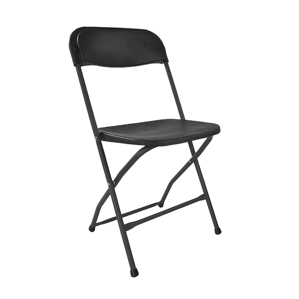 silla plegable de plastico negra duna