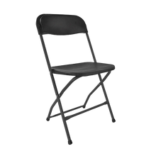 silla plegable de plastico negra duna