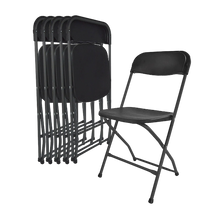 silla plegable de plastico negra duna