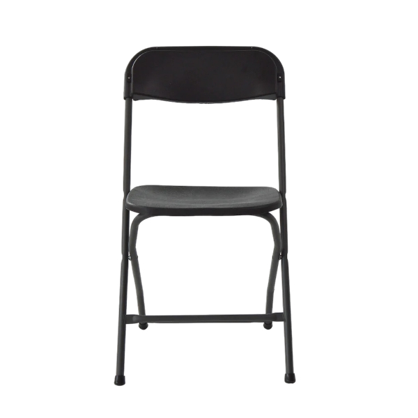 silla plegable de plastico negra duna