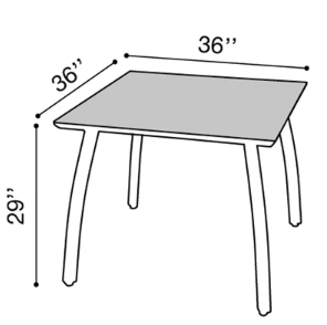 Mesa Sunset Cuadrada 36"