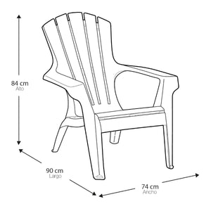 silla adirondack duna de jardin