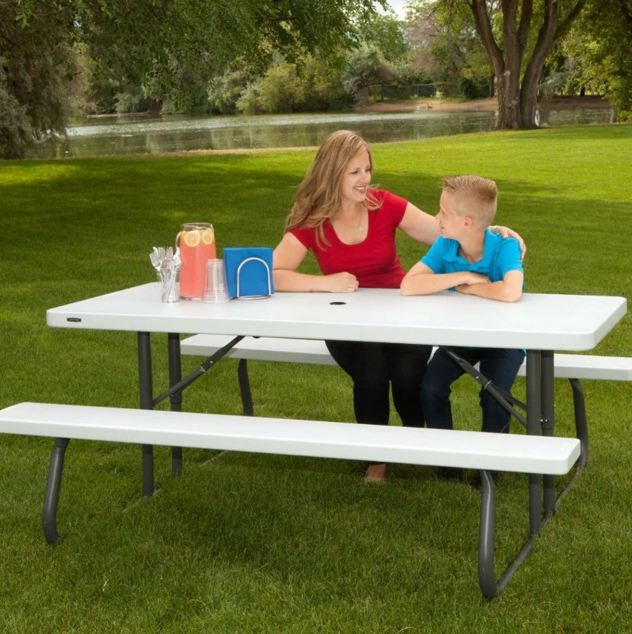 mesa picnic adulto blanca lifetime