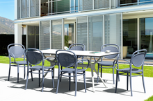 mesa siesta exterior blanca