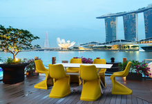 mesa siesta exterior blanca