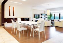 mesa siesta exterior blanca