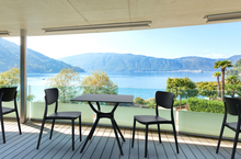 mesa cuadrada siesta negra