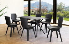 mesa rectangular siesta exterior blanca