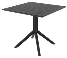 mesa negra exterior cuadrada sky siesta