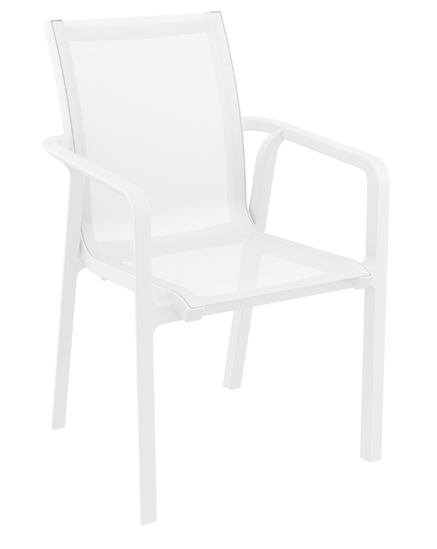 silla blanca tela exterior pacific siesta