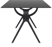 mesa siesta exterior negra