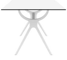 mesa siesta exterior blanca