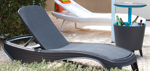 camastro tipo rattan de plastico