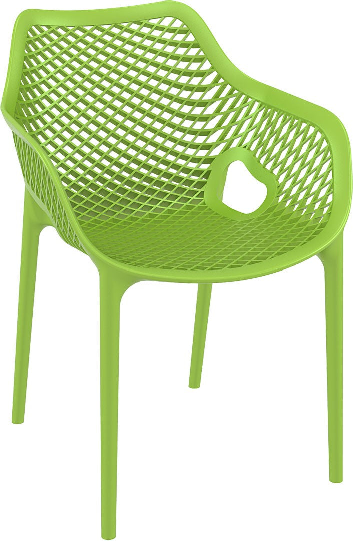 silla verde siesta air con brazo exterior