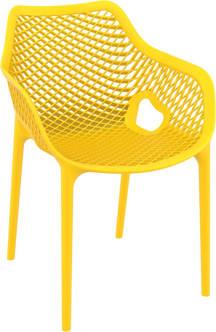 silla amarilla siesta air con brazo exterior