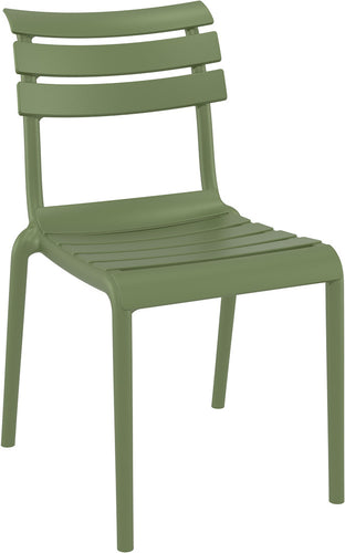 silla exterior verde polipropileno siesta helen