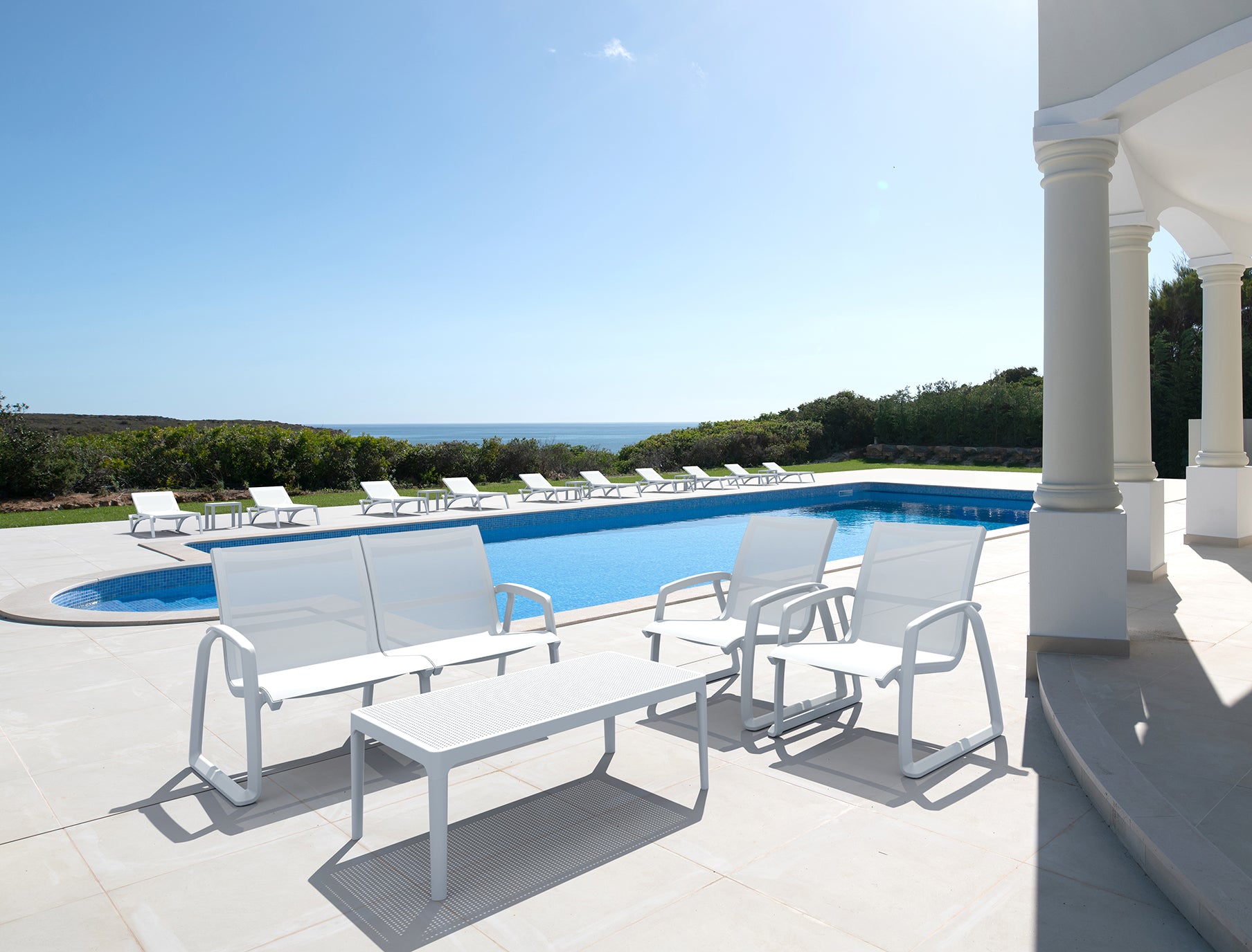 silla siesta baja con tela exterior
