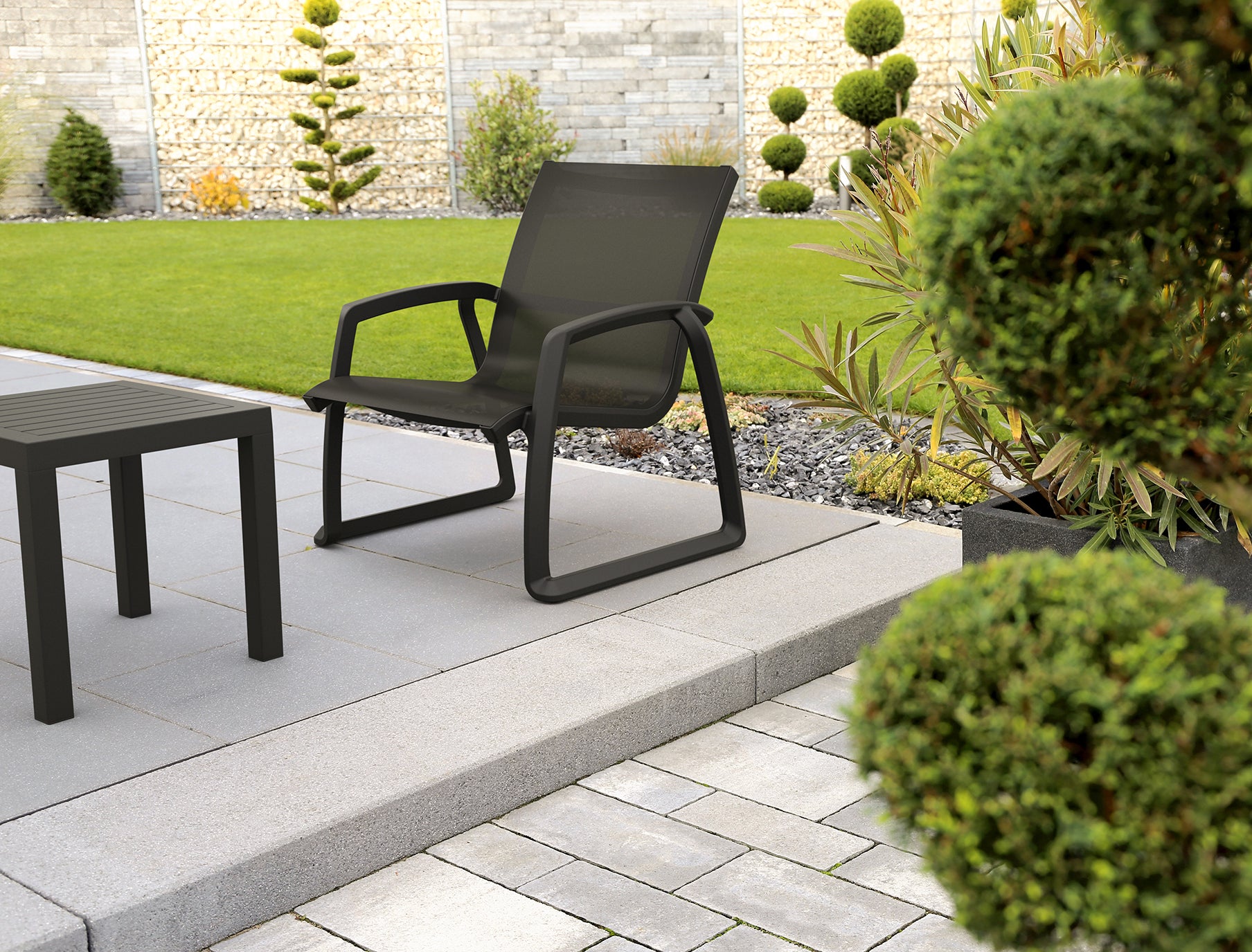 silla siesta baja con tela exterior