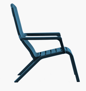 silla Adirondack azul plastico grosfillex