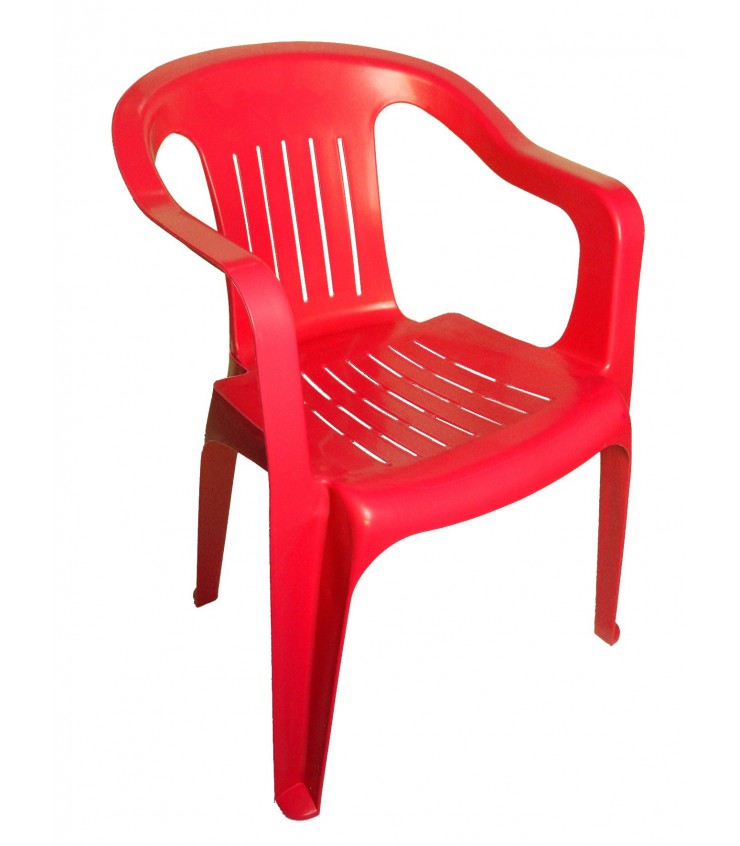 silla duna de plastico brexia roja