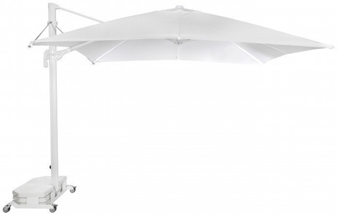 sombrilla ezpeleta flexo cuadrada lateral blanca